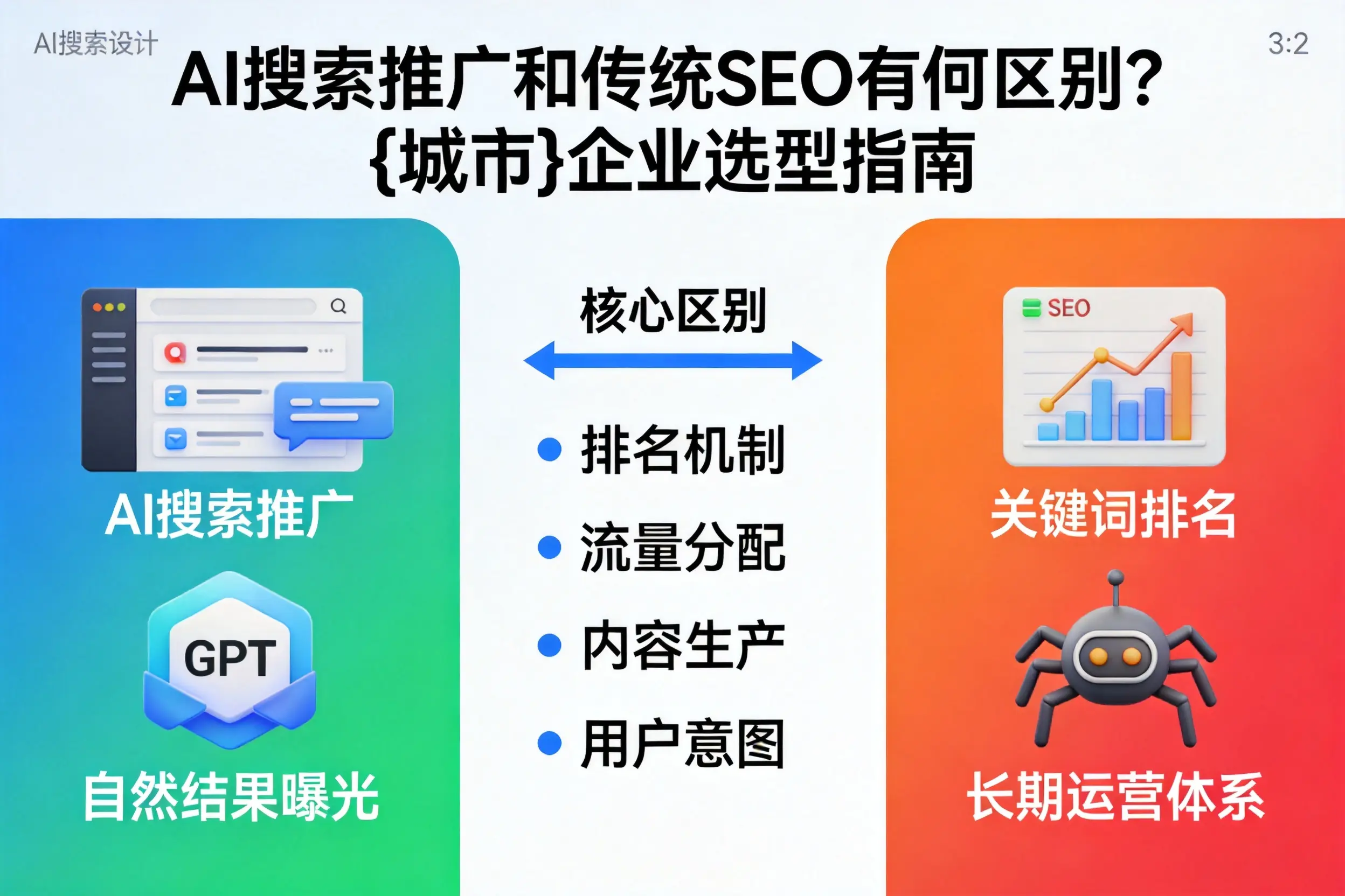 AI搜索推广和传统SEO有何区别？鸡西企业选型指南