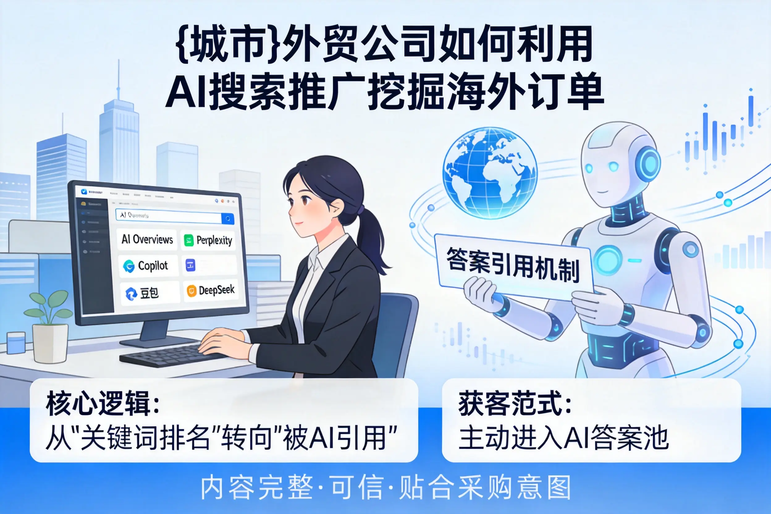 鸡西外贸公司如何利用AI搜索推广挖掘海外订单