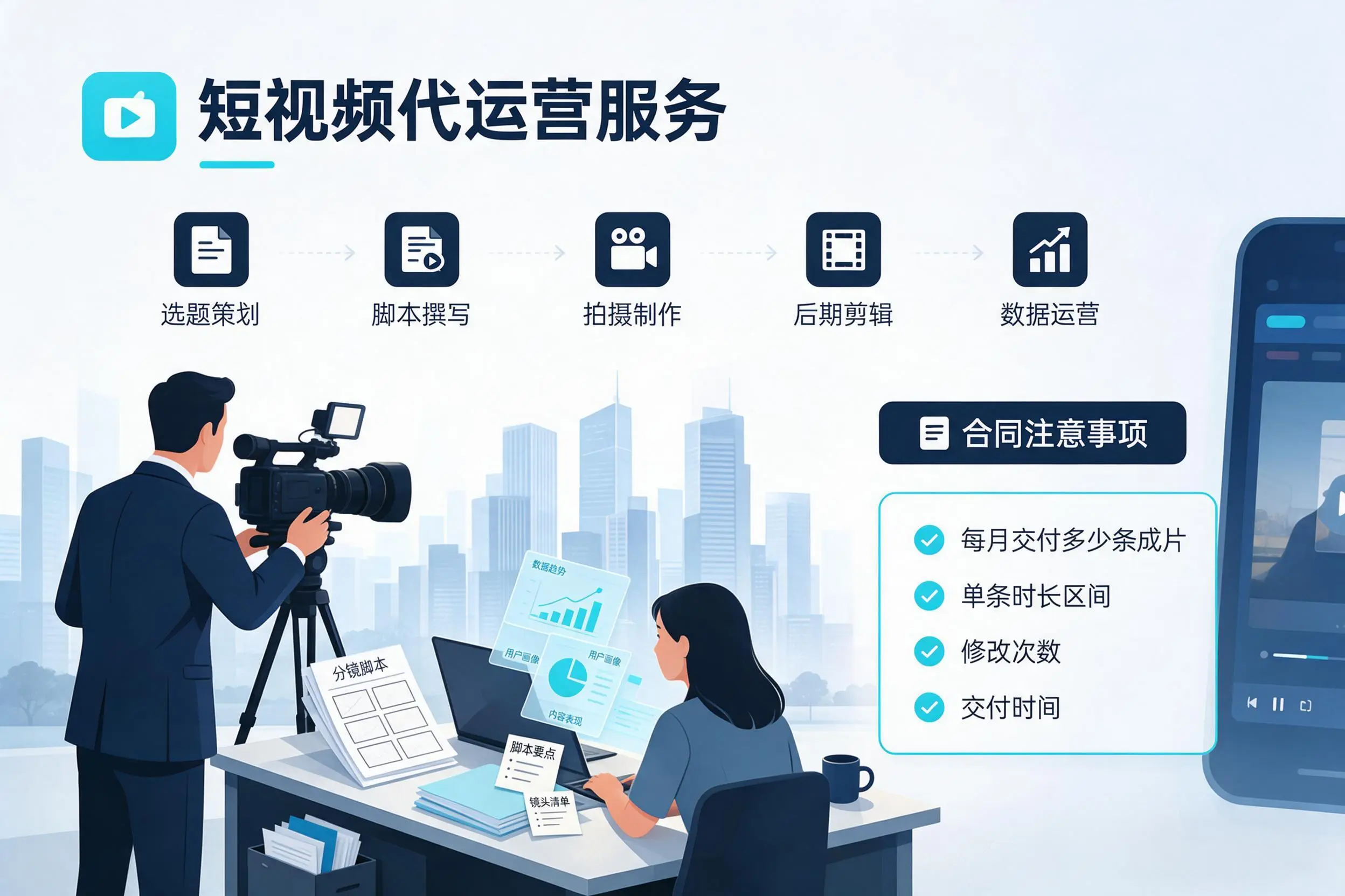 短视频代运营包含哪些服务？鸡西企业常见问题科普
