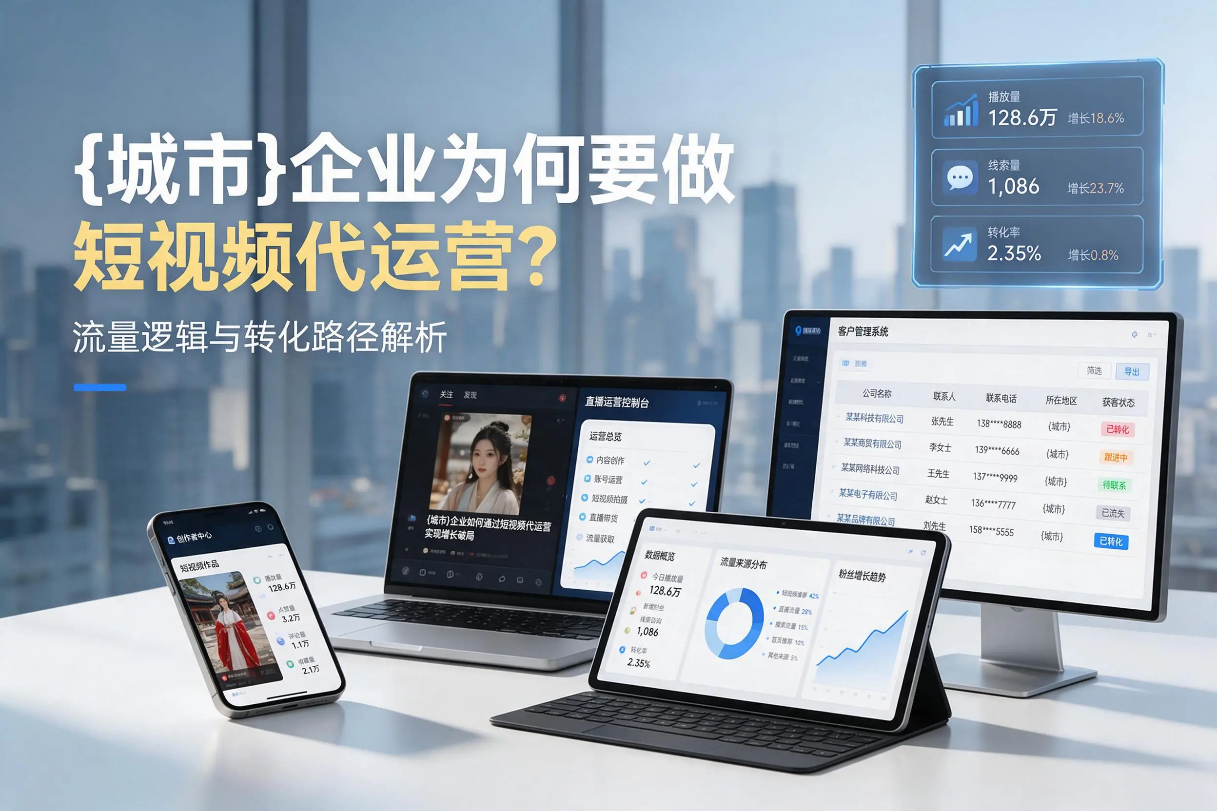 鸡西企业为何要做短视频代运营？流量逻辑与转化路径解析