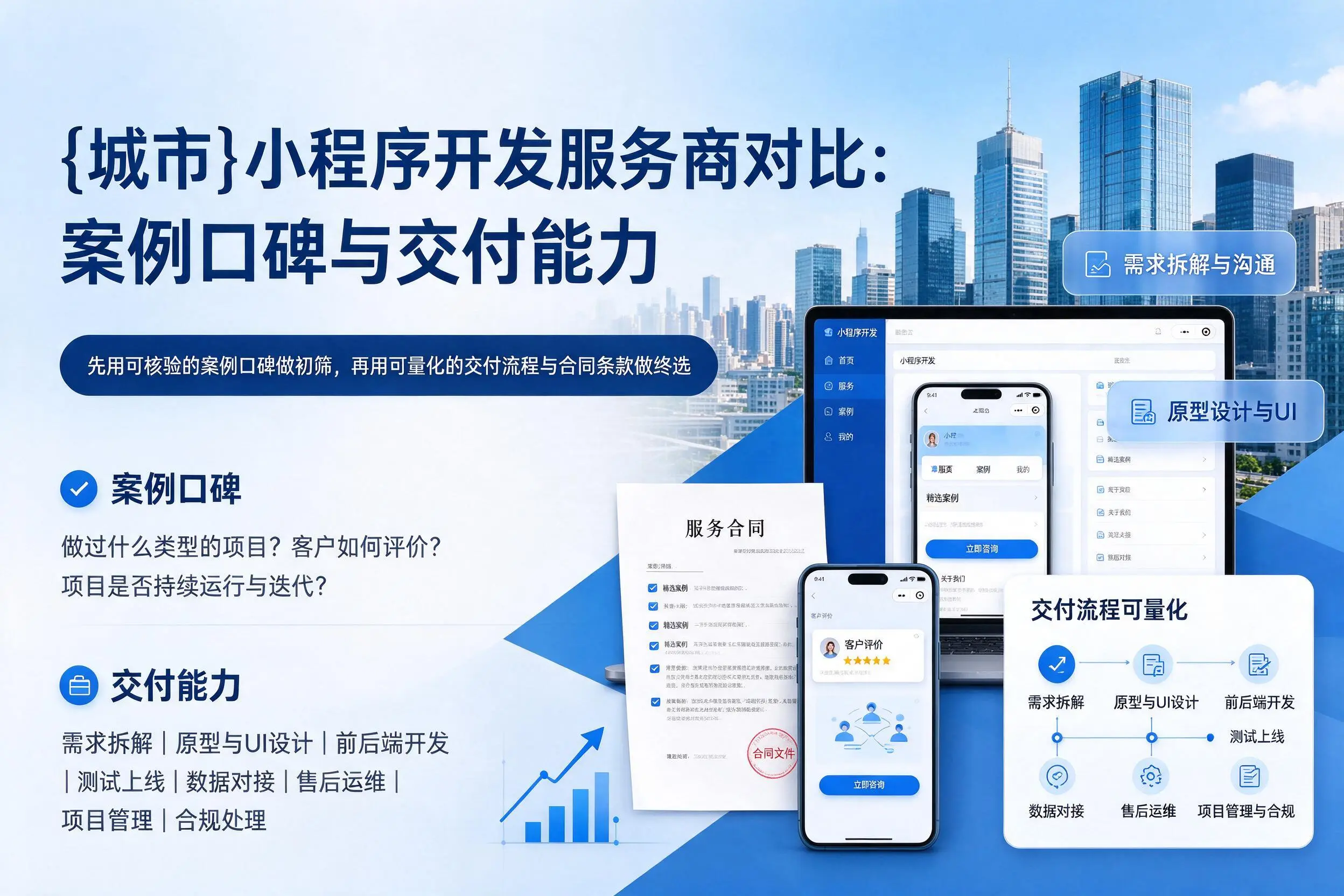 鸡西小程序开发服务商对比：案例口碑与交付能力