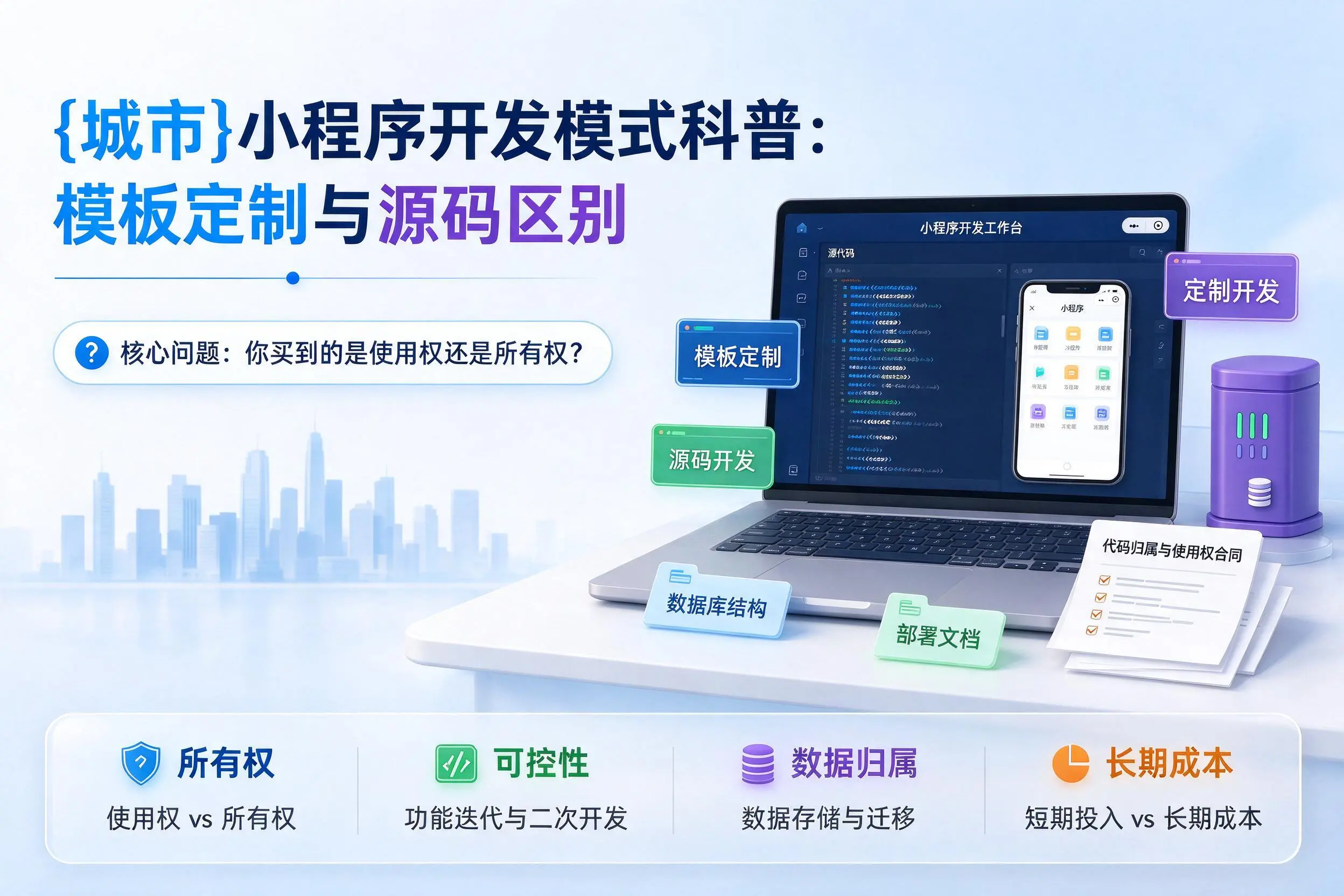 鸡西小程序开发模式科普：模板定制与源码区别