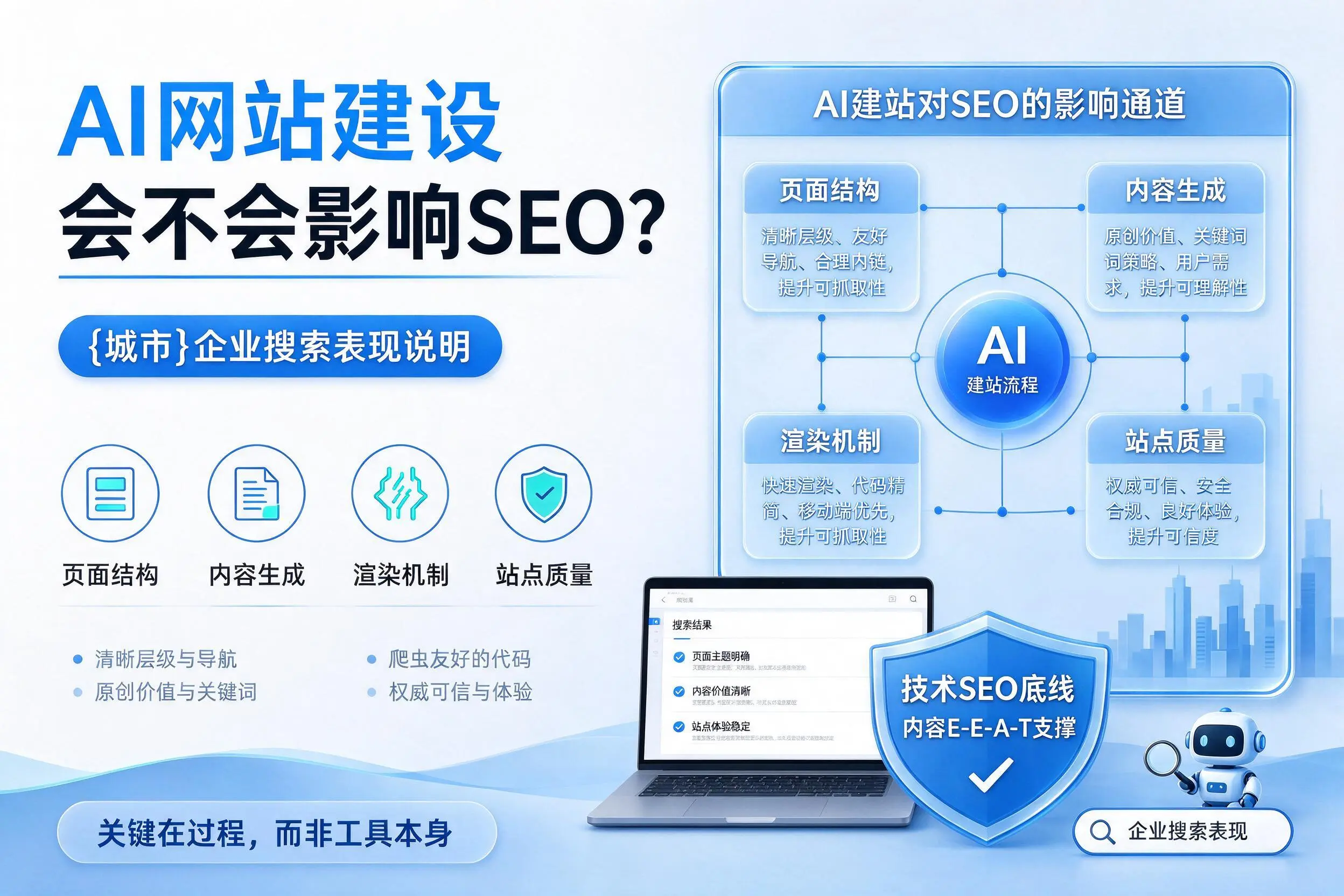 AI网站建设会不会影响SEO？鸡西企业搜索表现说明