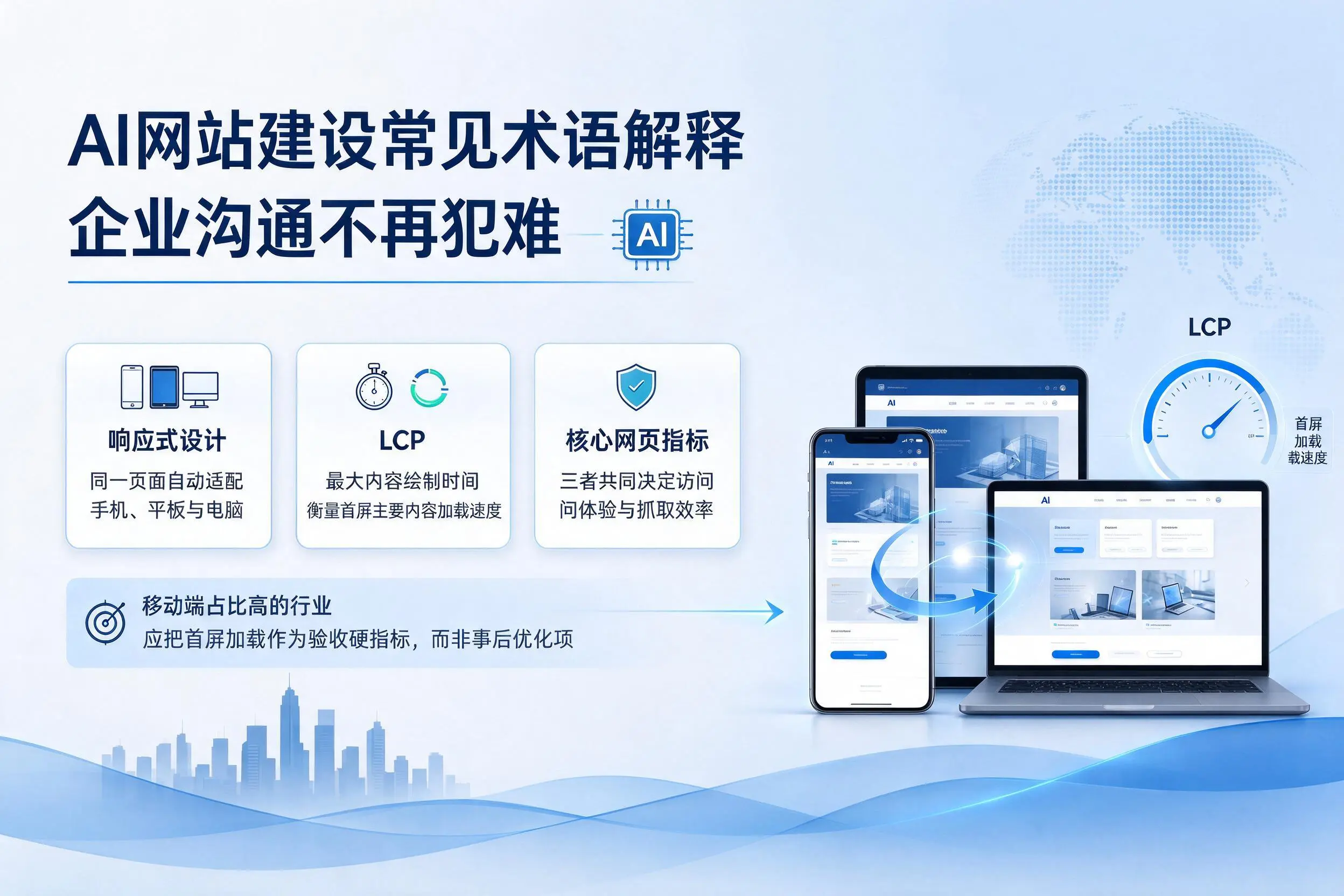 AI网站建设常见术语解释，鸡西企业沟通不再犯难
