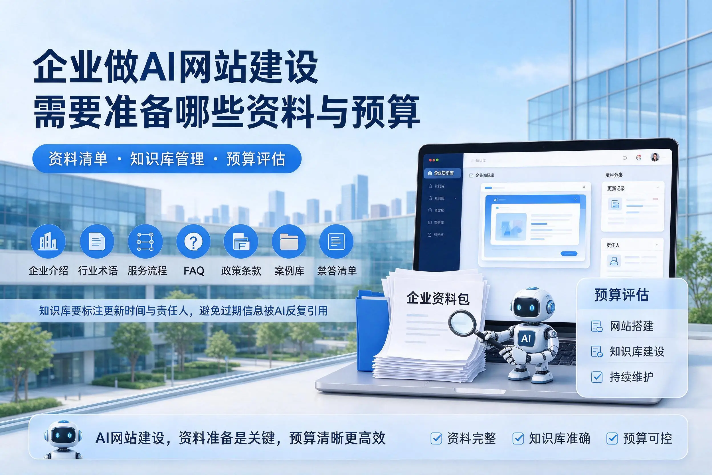 鸡西企业做AI网站建设需要准备哪些资料与预算