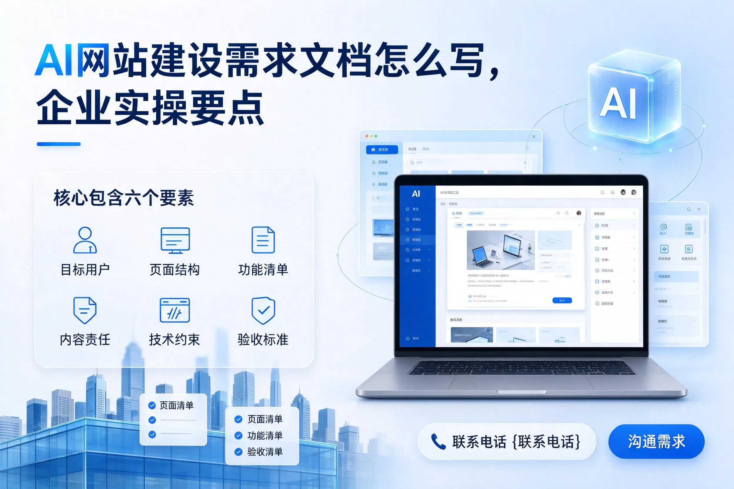 AI网站建设需求文档怎么写，鸡西企业实操要点