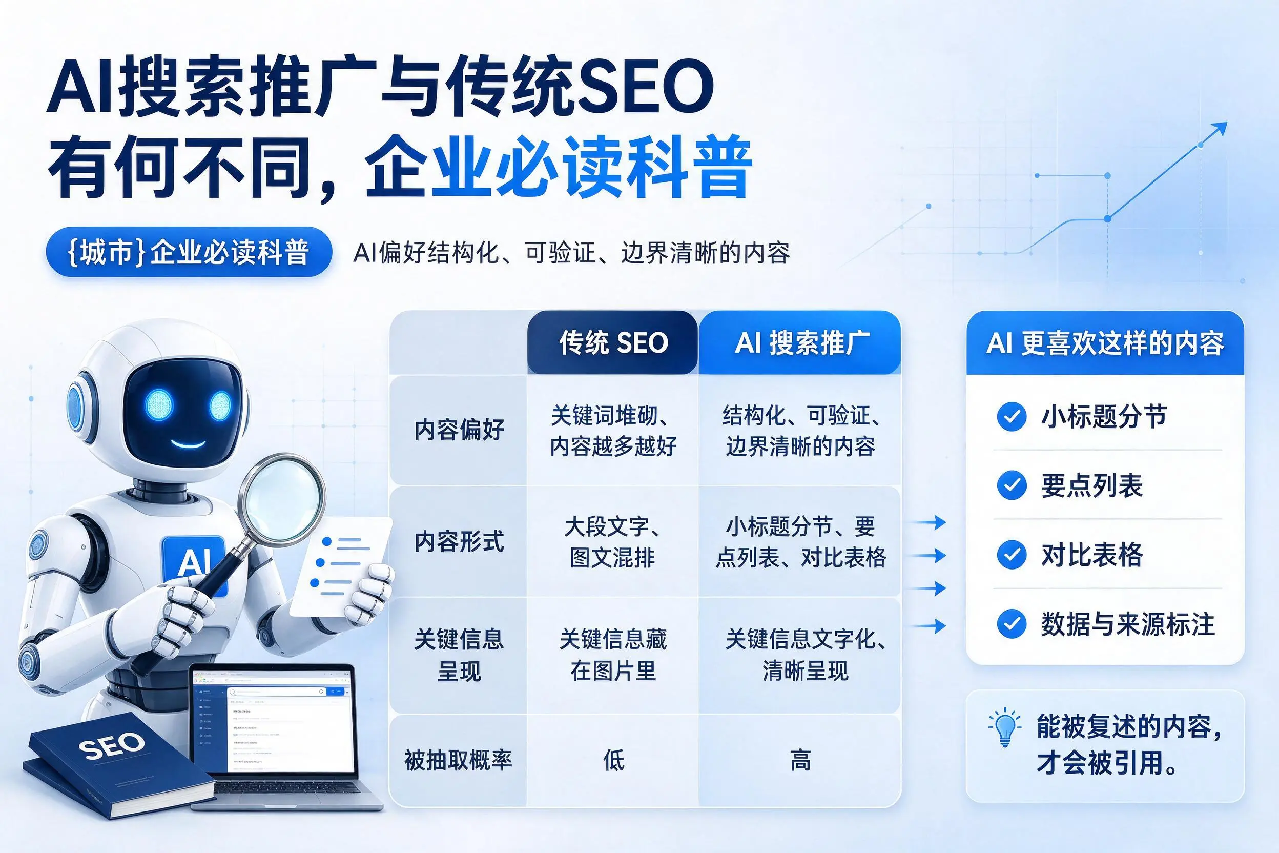 AI搜索推广与传统SEO有何不同,鸡西企业必读科普